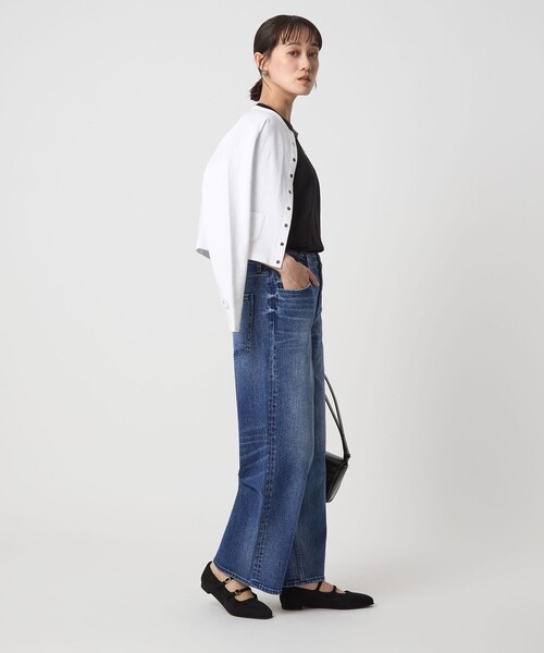 美品⭐︎Healty DENIM ヘルシーデニム 別注ストレートワイドデニムXS セール】【別注】＜HEALTHY DENIM＞ストレート ワイド デニム