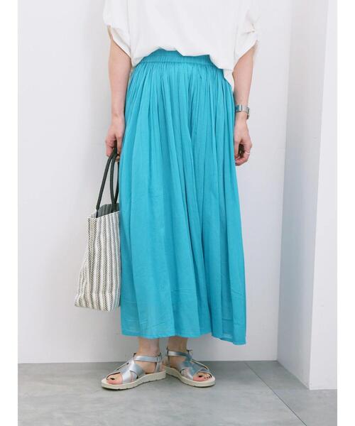 Samansa Mos2 blue（サマンサモスモスブルー） スカート 「Made in