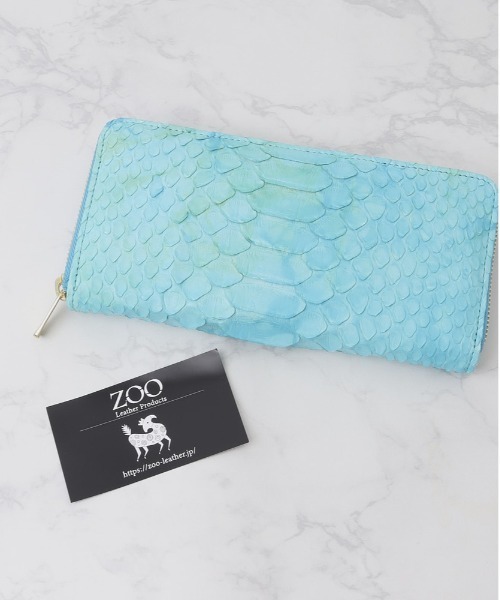 ズー 財布 ZOO ZLW-138 パイソン革 篭染め レディース メンズ