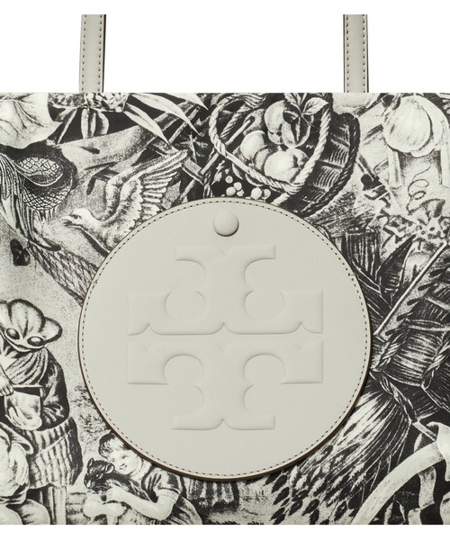Tory Burch ロゴプリントトートバッグ セール】エラ プリント スモール トートバッグ（トートバッグ