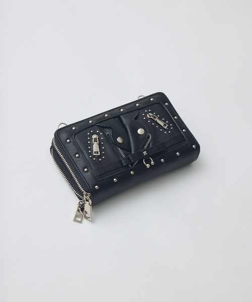 AVENCHUMU ショルダーバッグ バッグ Biker jacket-like wallet bag