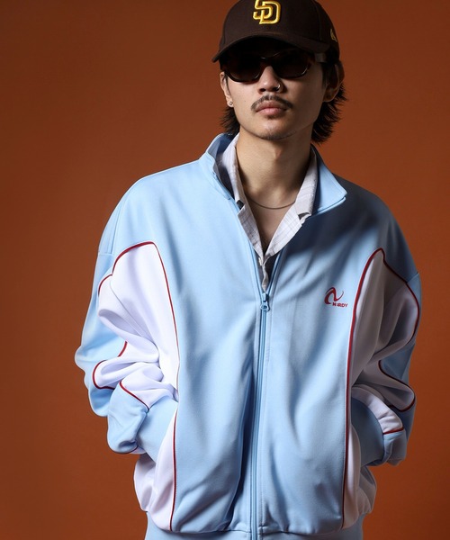 NERDY ジャージ ライントラックトップ レディース メンズ : ZOZOTOWN