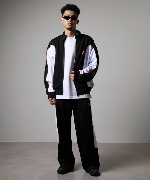 NERDY ジャージ ライントラックトップ レディース メンズ : ZOZOTOWN