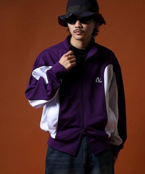 NERDY ジャージ ライントラックトップ レディース メンズ : ZOZOTOWN