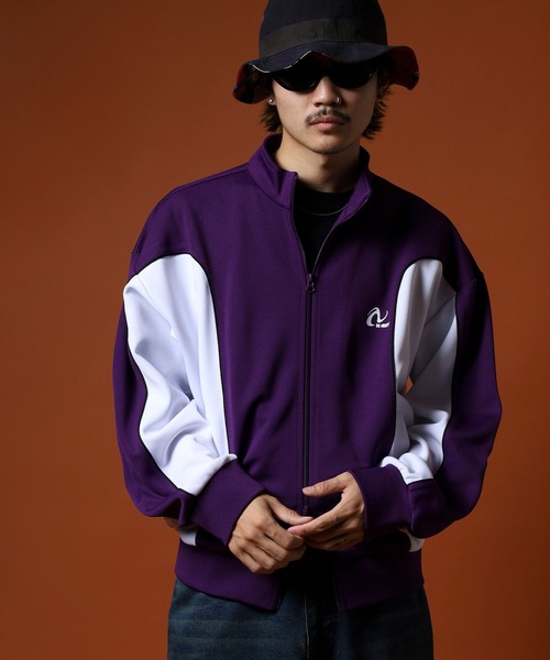 NERDY ノルディ トラックジャケット トラックパンツ セットアップ ブラック ノルディ NERDY VELOUR PIPING TRACK TOP ベロアパイピング
