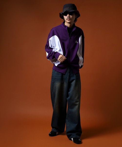 NERDY ジャージ ライントラックトップ レディース メンズ : ZOZOTOWN