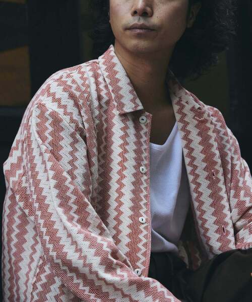 JOURNAL STANDARD relume シャツ INDIA COTTON クロシェシャツ