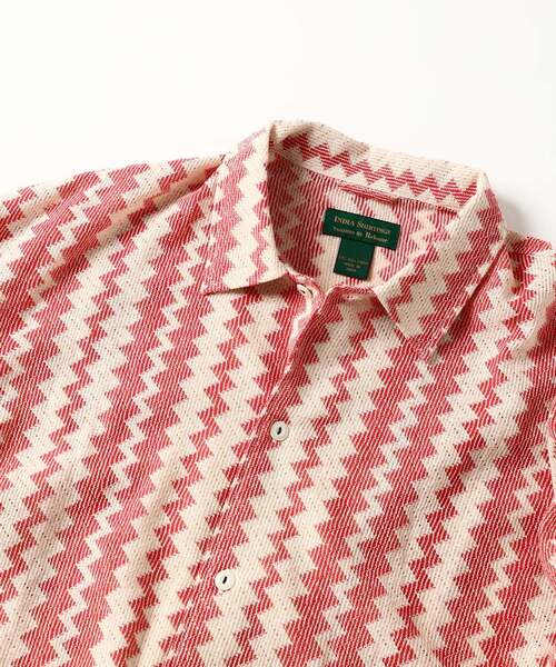 INDIA COTTON クロシェシャツ JOURNAL STANDARD relume シャツ INDIA COTTON クロシェシャツ