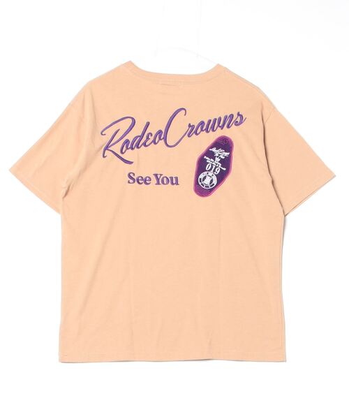 [Rodeo Crowns] короткий рукав футболка M бежевый женский 