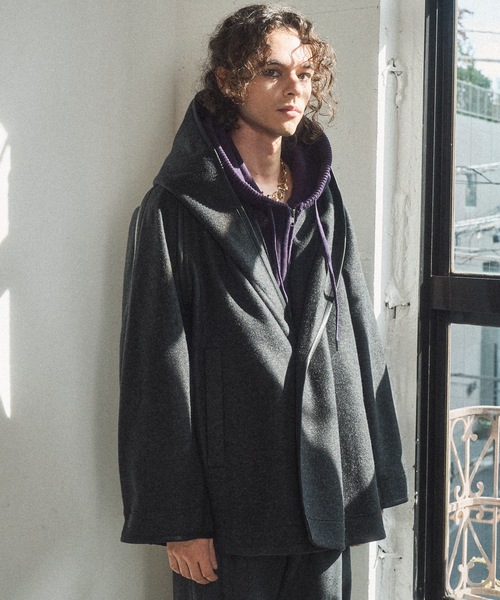 Casper John（キャスパージョン） チェスターコート コート Stole robe