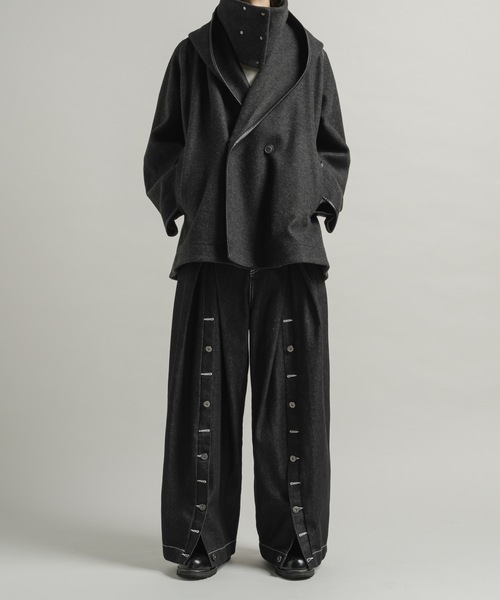 Casper John（キャスパージョン） チェスターコート コート Stole robe