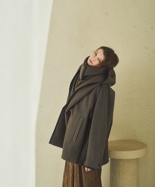 Casper John（キャスパージョン） チェスターコート コート Stole robe