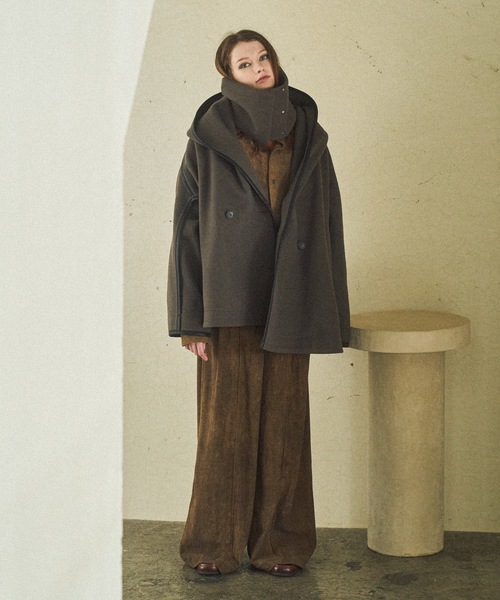 Casper John（キャスパージョン） チェスターコート コート Stole robe