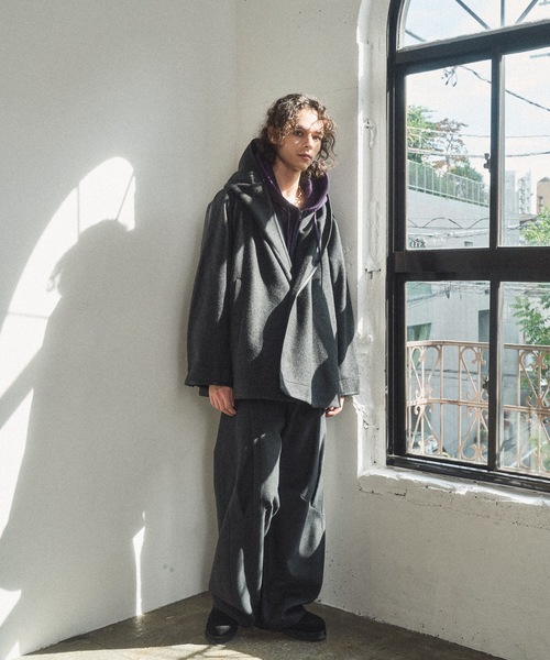 Casper John（キャスパージョン） チェスターコート コート Stole robe