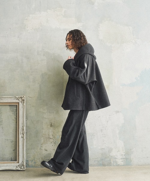 Casper John（キャスパージョン） チェスターコート コート Stole robe