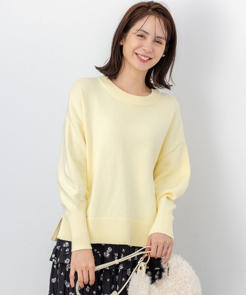 組曲（KUMIKYOKU） ニット セーター コットンカシミヤMIX クルーネック