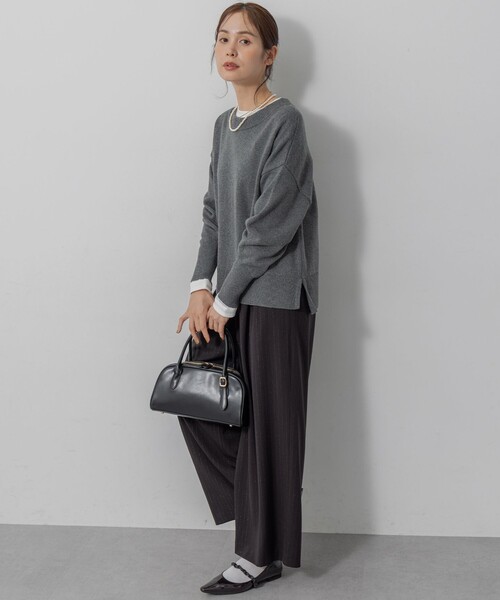 組曲（KUMIKYOKU） ニット セーター コットンカシミヤMIX クルーネック