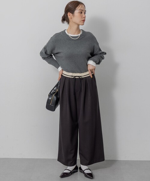 組曲（KUMIKYOKU） ニット セーター コットンカシミヤMIX クルーネック