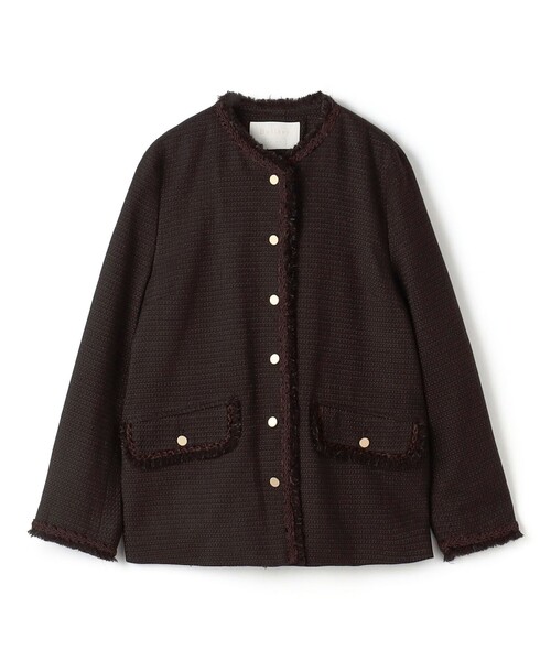 Ballsey Tomorrowland レディース　ジャケット Ballsey ジャケット ノーカラージャケット クレストドビー V