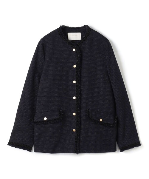 Ballsey ジャケット ノーカラージャケット クレストドビー V