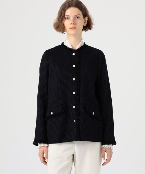 Ballsey ジャケット ノーカラージャケット クレストドビー V