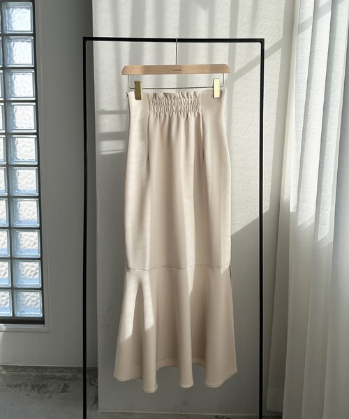 「Louere」 ロングスカート MEDIUM アイボリー レディース_画像2