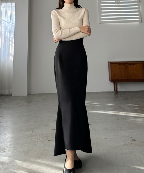 「Louere」 ロングスカート MEDIUM アイボリー レディース_画像3