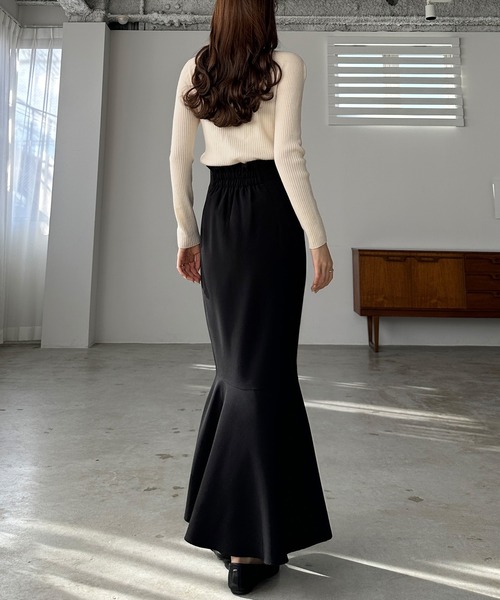 「Louere」 ロングスカート MEDIUM アイボリー レディース_画像6