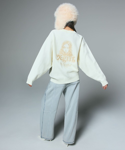 X-girl（エックスガール） スウェットパンツ ジャージ BLEACHED SWEAT