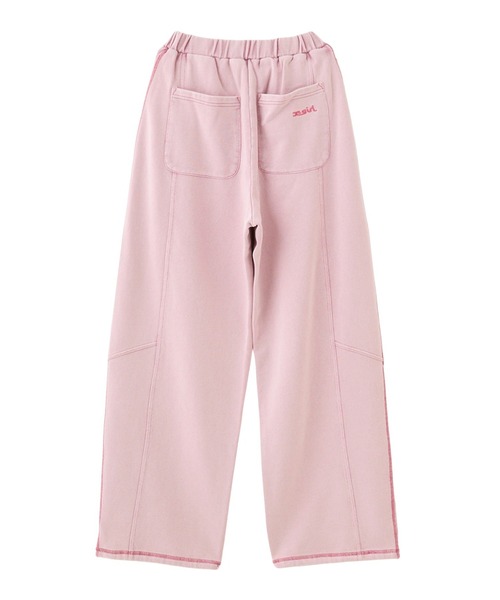 9000 girlセットアップ 下 パンツ 新品未使用 ピンク 即完売品 X-girl（エックスガール） スウェットパンツ ジャージ BLEACHED SWEAT