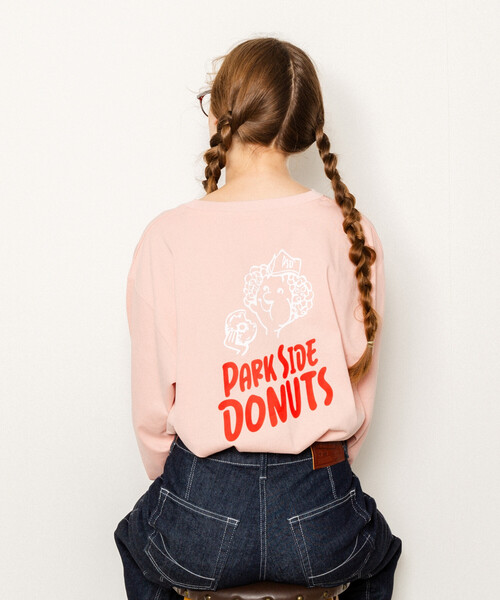 A.P.C.× FREAK'S STORE Tシャツ ピンク フリークスストア FREAK'S STORE（フリークスストア） tシャツ 別注 惑星X バック