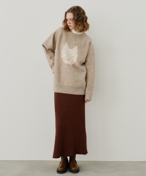 Unitage（ユニテージ） ニット セーター オーバーサイズワンにゃん