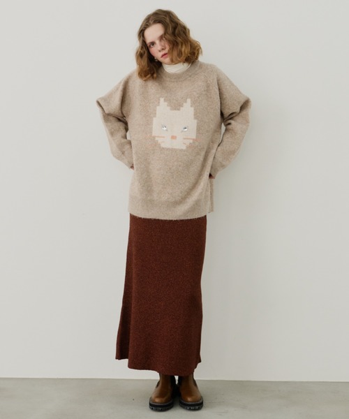 Unitage（ユニテージ） ニット セーター オーバーサイズワンにゃん