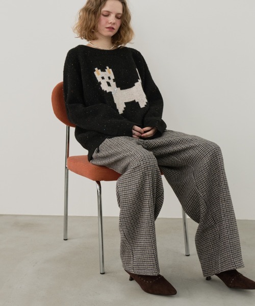 yuyu　ニット　グレー　サイズ　1 Unitage（ユニテージ） ニット セーター オーバーサイズワンにゃん