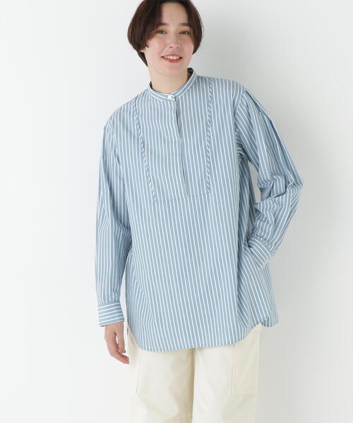 human woman（ヒューマンウーマン） ブラウス シャツ ストライプ