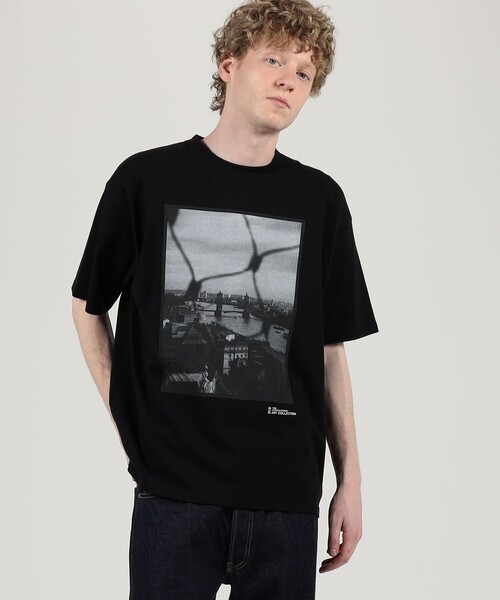 「THE INTERNATIONAL IMAGES」 半袖Tシャツ M ブラック系その他 メンズ_画像2