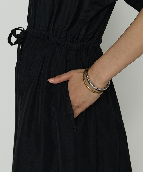 Gabardine K.T（ギャバジンK.T） ワンピース アセテートリネンタッサー