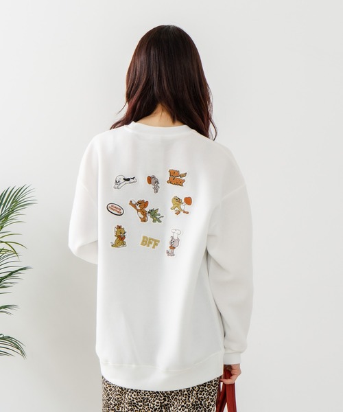 トレーナー スウェット 「TOM AND JERRY/トムとジェリー」刺繍