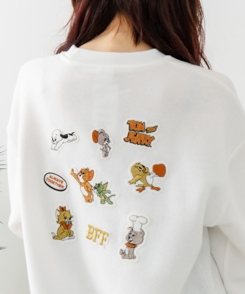 トレーナー スウェット 「TOM AND JERRY/トムとジェリー」刺繍
