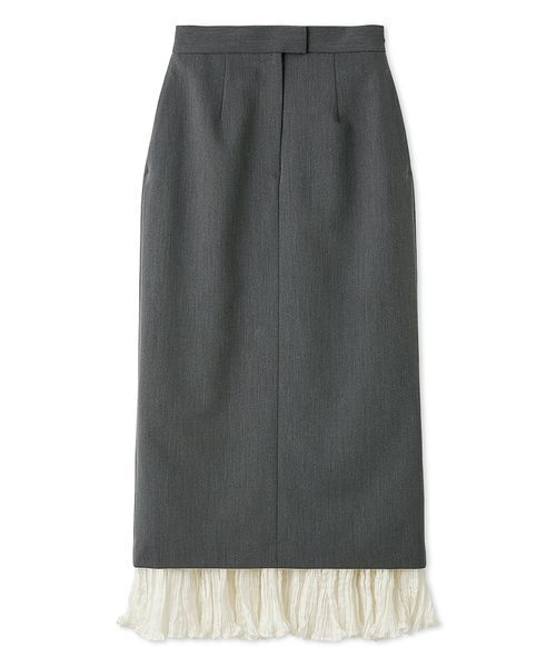 新品 スナイデル プリーツドッキングナロースカート グレー SNIDEL｜プリーツドッキングナロースカート | Rakuten Fashion(楽天