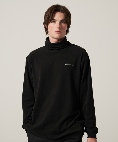 新品タグ付き✨ エイココンドウ　グラフィック　タートル　長袖　カットソー　黒　L Eddie Bauer（エディーバウアー） tシャツ ブラッシュド スムース