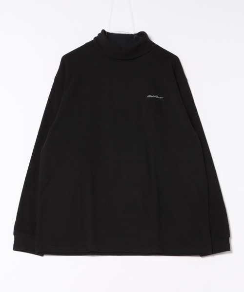 【新品未使用品】エクリュエプス　完売品　オリジナルタートルネックプルオーバー　黒 Eddie Bauer（エディーバウアー） tシャツ ブラッシュド スムース