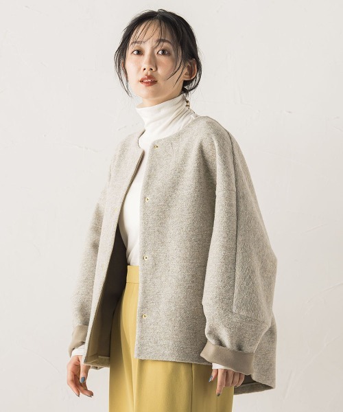 ドロワットロートレアモン（Droite lautreamont）/イタリアンエアリーボンディングジャケット Droite lautreamont（ドロワット・ロートレアモン） コート アウター