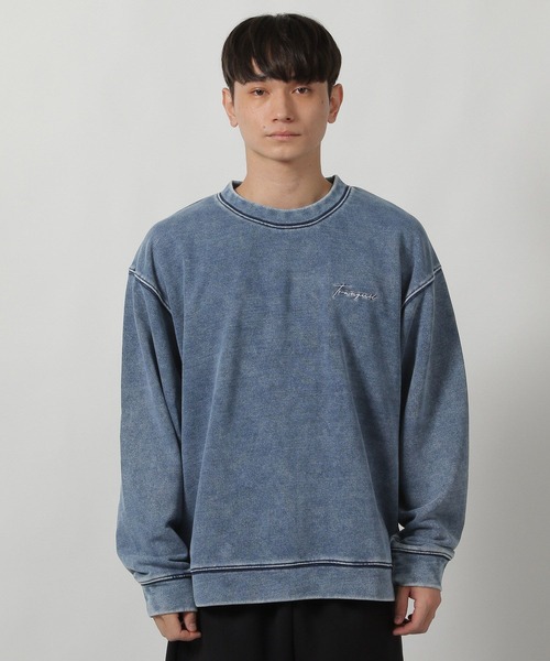 新品◆ L'Appartement T/C ウラケスウェットプルオーバー TC裏毛 オーバーサイズプルオーバースウェット/カレッジプリント