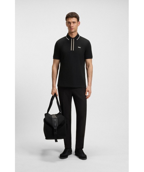 HUGOBOSS新品未使用 Pio 1 ポロシャツS BOSS（HUGO BOSS） ポロシャツ ストライプカラー スリムフィット