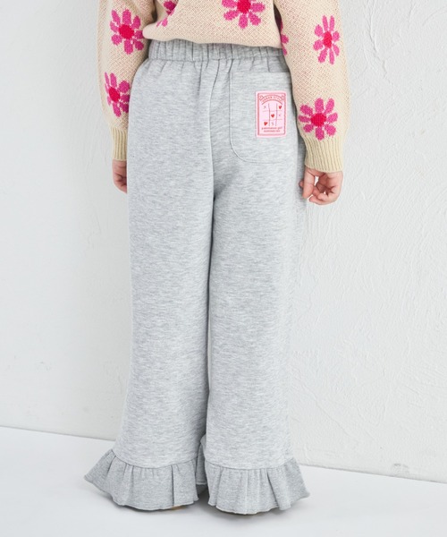 pairmanon（ペアマノン） パンツ 「ぬくふわ」ガールズ 裾フリル 裏