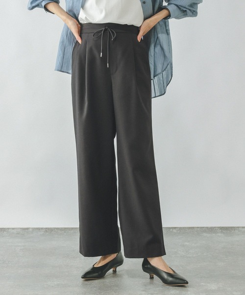 「GLOBAL WORK」 イージーパンツ MEDIUM グレイッシュベージュ レディース_画像9