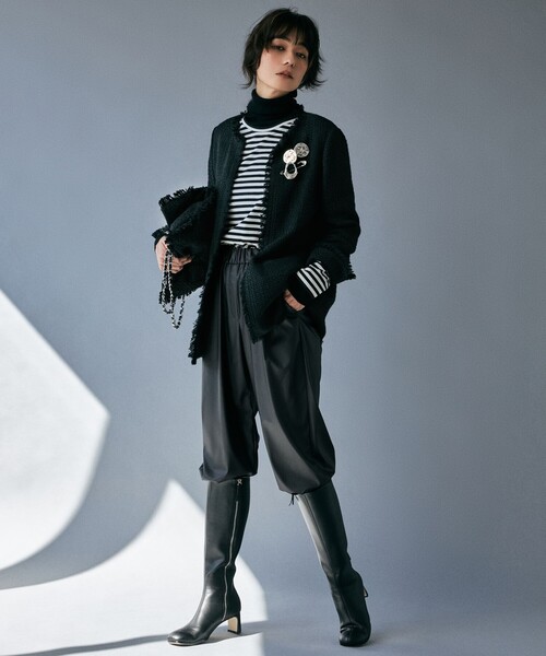 「ICB」 イージーパンツ 0 ベージュ レディース_画像3