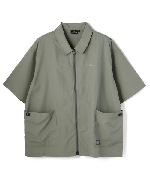 「WILD THINGS」 半袖シャツ MEDIUM オリーブ メンズの画像
