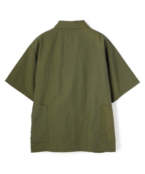 「WILD THINGS」 半袖シャツ MEDIUM オリーブ メンズの画像